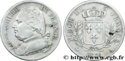 5 francs Louis XVIII, buste habillé 1814 Paris F.308/1