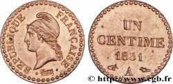 Un centime Dupré, IIe République 1851 Paris F.101/7 AU55 