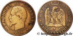 Cinq centimes Napoléon III, tête nue 1854 Marseille F.116/14