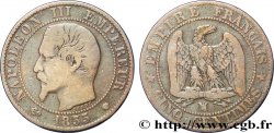 Cinq centimes Napoléon III, tête nue 1855 Marseille F.116/27