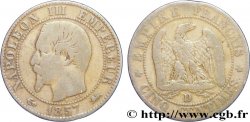 Cinq centimes Napoléon III, tête nue 1857 Lyon F.116/40