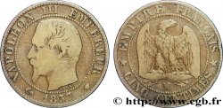 Cinq centimes Napoléon III, tête nue 1857 Marseille F.116/42 F15 