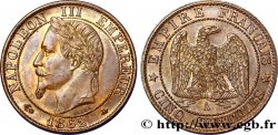 Cinq centimes Napoléon III, tête laurée 1862 Paris F.117/7 SUP60 