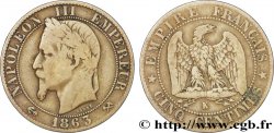 Cinq centimes Napoléon III, tête laurée 1863 Bordeaux F.117/12 TB20 