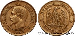 Dix centimes Napoléon III, tête nue 1853 Rouen F.133/3 TTB50 