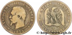 Dix centimes Napoléon III, tête nue 1855 Marseille F.133/30 TB20 