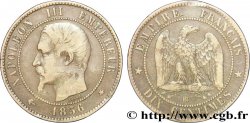 Dix centimes Napoléon III, tête nue 1856 Strasbourg F.133/36