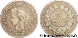 5 centimes Cérès 1880 Paris F.118/21 B12 