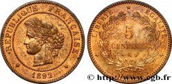 5 centimes Cérès 1892 Paris F.118/34