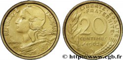 Pièce scolaire de 20 centimes Marianne, plastique 1962 Paris F.156/2 var. SPL 
