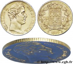 20 francs or, tranche cannelée 1830 Paris F.522/1
