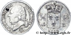 1/4 franc Louis XVIII 1822 Rouen F.163/22