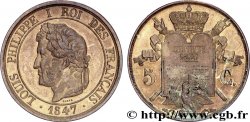 Essai Br de 5 centimes à la Charte 1847  VG.3001 