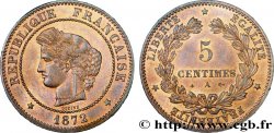 5 centimes Cérès 1872 Paris F.118/4 SUP61 