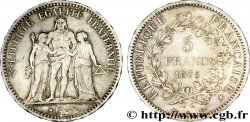5 francs Hercule, petit A 1875 Paris F.334/15 AU53 