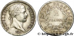 2 francs Napoléon Ier tête laurée, Empire français 1809 Paris F.255/1