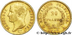 20 francs or Napoléon tête nue, type transitoire 1807 Paris F.514/1