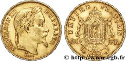 20 francs or Napoléon III, tête laurée 1869 Strasbourg F.532/21 TTB48 
