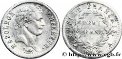 Demi-franc Napoléon Ier tête laurée, Empire français 1809 Paris F.178/1