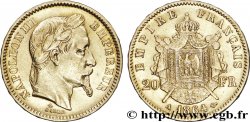 20 francs or Napoléon III, tête laurée 1864 Paris F.532/8 TTB48 