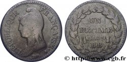 Un décime Dupré, grand module, ÉÉ 1799 Strasbourg F.129/37 TB35 