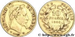 10 francs or Napoléon III, tête laurée 1864 Strasbourg F.507A/7