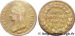 Cinq centimes Dupré, grand module 1797 Orléans F.115/28 TB35 