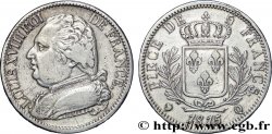 5 francs Louis XVIII, buste habillé 1815 Perpignan F.308/29