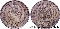 Cinq centimes Napoléon III, tête nue 1855 Marseille F.116/27 TTB45 