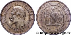 Dix centimes Napoléon III, tête nue 1854 Paris F.133/11