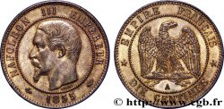 Dix centimes Napoléon III, tête nue 1855 Paris F.133/20 MBC54 