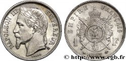 1 franc Napoléon III, tête laurée 1867 Strasbourg F.215/7