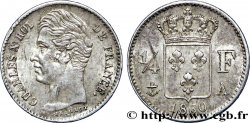 1/4 franc Charles X 1830 Paris F.164/39 SPL58 