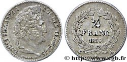 1/4 franc Louis-Philippe 1836 Paris F.166/59 TTB45 