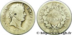 Demi-franc Napoléon Ier tête laurée, Empire français 1810 Rouen F.178/11 B12 