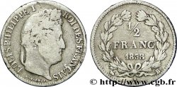 1/2 franc Louis-Philippe 1838 Rouen F.182/74 TB20 