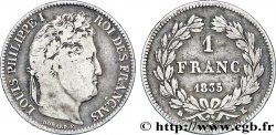 1 franc Louis-Philippe, couronne de chêne 1835 Bordeaux F.210/45 TB22 