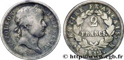 2 francs Napoléon Ier tête laurée, Empire français 1812 Bordeaux F.255/44