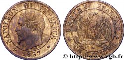 Un centime Napoléon III, tête nue 1857 Marseille F.102/37 SUP59 