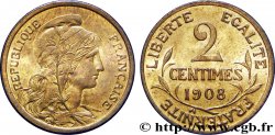 2 centimes Daniel-Dupuis 1908  F.110/11 SUP62 