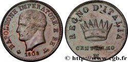 Centesimo Napoléon Empereur et Roi d’Italie, 1er type 1808 Milan M.315 
