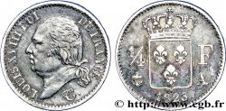 1/4 franc Louis XVIII  1823 Paris F.163/24