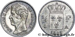 1/4 franc Charles X 1826 Paris F.164/2 TTB49 