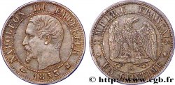 Un centime Napoléon III, tête nue 1853 Bordeaux F.102/6 TTB48 
