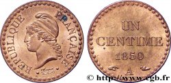 Un centime Dupré, IIe République 1850 Paris F.101/5 SUP62 