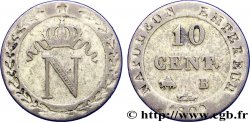 10 cent. à l&nbsp;N couronnée 1809 Rouen F.130/11
