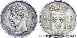 1/4 franc Charles X 1826 Rouen F.164/3 XF42 