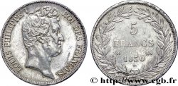 5 francs type Tiolier avec le I, tranche en creux 1830 Rouen F.315/2