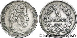 1/4 franc Louis-Philippe 1845 Rouen F.166/103 AU50 