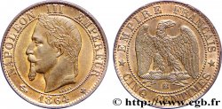 Cinq centimes Napoléon III, tête laurée 1864 Strasbourg F.117/14